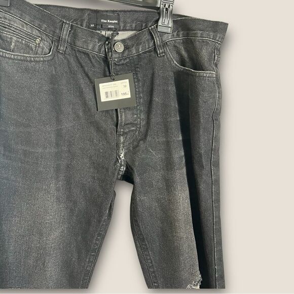 Black distressed pants size 32 by the KOOPLES, Ret. $195 - Picture 4 of 7